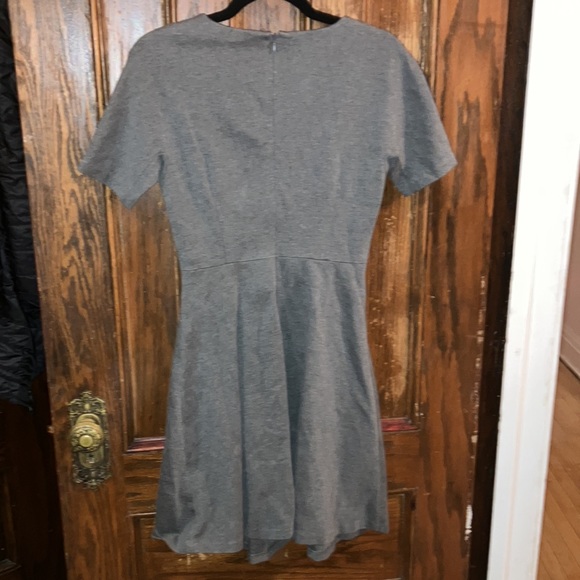 Uniqlo Half Sleeve Ponte Flare Dress Gray S - Picture 6 of 6